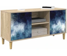 TV staliukas Televizoriaus spintelė RAALTE 102 x 33 x 50 cm Sonoma ąžuolo