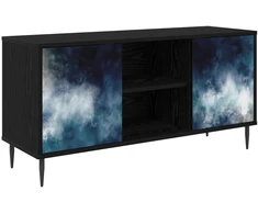 TV staliukas Televizoriaus spintelė RAALTE 102 x 33 x 51 cm Juodojo ąžuolo