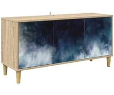 TV staliukas Televizoriaus spintelė RAALTE 102 x 33 x 50 cm Sonoma ąžuolo