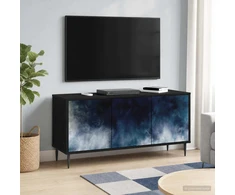 TV staliukas Televizoriaus spintelė RAALTE 102 x 33 x 51 cm Juodojo ąžuolo