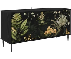 TV staliukas Televizoriaus spintelė RHENEN 102 x 33 x 51 cm Juodojo ąžuolo