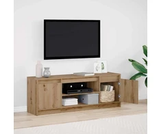TV staliukas TV vienetai 139,5 x 34 x 50 cm Ruda Apdirbta mediena