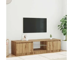 TV staliukas televizoriaus spintelė su LED lemputėmis Artisan ąžuolas