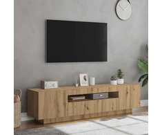 TV staliukas televizoriaus spintelė su LED lemputėmis Artisian ąžuolas