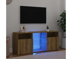 TV staliukas televizoriaus spintelė su LED lemputėmis Artisan ąžuolas