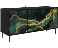 TV staliukas Televizoriaus spintelė WIJHE 102 x 33 x 51 cm Juodojo ąžuolo