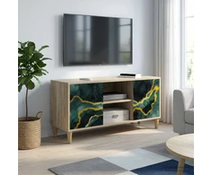 TV staliukas Televizoriaus spintelė WIJHE 102 x 33 x 50 cm Sonoma ąžuolo