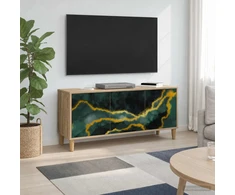 TV staliukas Televizoriaus spintelė WIJHE 102 x 33 x 50 cm Sonoma ąžuolo
