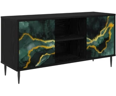 TV staliukas Televizoriaus spintelė WIJHE 102 x 33 x 51 cm Juodojo ąžuolo