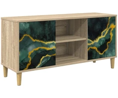 TV staliukas Televizoriaus spintelė WIJHE 102 x 33 x 50 cm Sonoma ąžuolo
