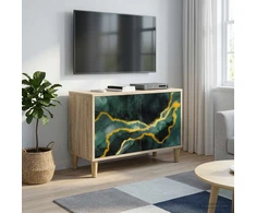 TV staliukas Televizoriaus spintelė WIJHE 69 x 33 x 50 cm Sonoma ąžuolo