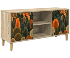 TV staliukas Televizoriaus spintelė ZAANDAM 102 x 33 x 50 cm Sonoma ąžuolo