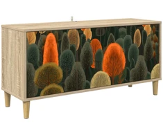 TV staliukas Televizoriaus spintelė ZAANDAM 102 x 33 x 50 cm Sonoma ąžuolo
