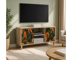 TV staliukas Televizoriaus spintelė ZAANDAM 102 x 33 x 50 cm Sonoma ąžuolo