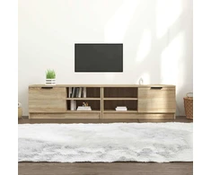 TV staliukas Televizoriaus spintelės, 2vnt., ąžuolo, 80x35x36,5cm, mediena
