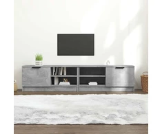 TV staliukas Televizoriaus spintelės, 2vnt., pilkos, 80x35x36,5cm, mediena