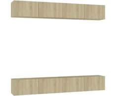 TV staliukas Televizoriaus spintelės, 4vnt., ąžuolo, 100x30x30cm, mediena