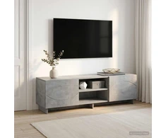 TV staliukas Televizoriaus stovas 140 x 34,5 x 40 cm Betono pilka