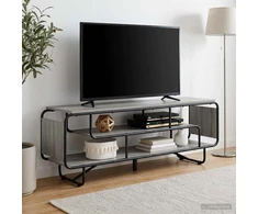 TV staliukas Televizoriaus stovas 140 x 36 x 45 cm Pilka Sonoma