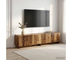 TV staliukas Televizoriaus stovas 179.5 x 34.5 x 40 cm Sendintos medienos
