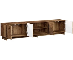 TV staliukas Televizoriaus stovas 180 x 34,5 x 40 cm Sendintos medienos