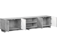 TV staliukas Televizoriaus stovas 180 x 34,5 x 40 cm Betono pilka