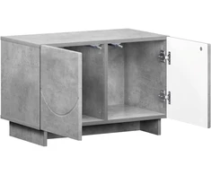 TV staliukas Televizoriaus stovas 60 x 34,5 x 40 cm Betono pilka