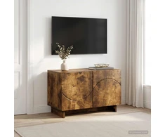 TV staliukas Televizoriaus stovas 60 x 34,5 x 40 cm Dūminio ąžuolo