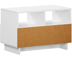 TV staliukas Televizoriaus stovas 60 x 34,5 x 40 cm Itin blizgi balta
