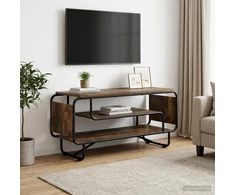 TV staliukas Televizoriaus stovas 98 x 36 x 45 cm Dūminio ąžuolo