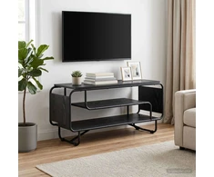 TV staliukas Televizoriaus stovas 98 x 36 x 45 cm Juodojo ąžuolo