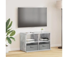 TV staliukas Televizoriaus stovas su stalčių Betono pilka 79 x 40 x 48 cm