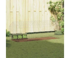 Triušių narvas Sidabro 200 x 78 x 78 cm Cinkuota plienas