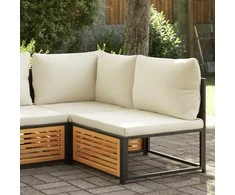 Trivietė sodo sofa, pušies medienos masyvas