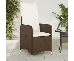 Trivietė sodo sofa su pagalvėlėmis, pilkos spalvos, poliratanas