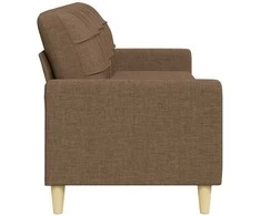 Trivietė sofa, rudos spalvos, 210cm, audinys