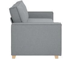Trivietė sofa, šviesiai pilka, 220x78x84 cm, audinys
