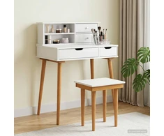 Tualetės rinkinys FAUSKE 3 vnt. Balta 76 x 50 x 103,5 cm