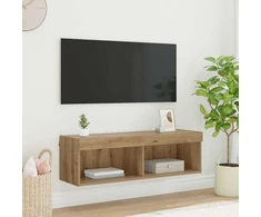 TV staliukas TV sieninė spintelė 100 x 30 x 30 cm Amatininkų ąžuolas