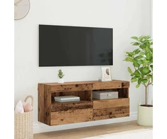 TV staliukas TV sieninė spintelė 100 x 30 x 40 cm Senovinis medis