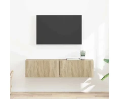 TV staliukas TV sieninė spintelė 2 vnt. Sonoma Apdirbta mediena