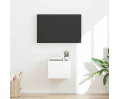 TV sieninė spintelė 39 x 31 x 29,5 cm Blizgus baltas