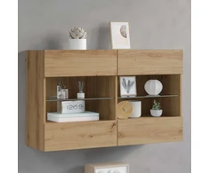 TV sieninė spintelė 98,5 x 30 x 60,5 cm Amatininkų ąžuolas