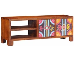 TV Spintelė Daugiaspalvė 110x30x40 Akacijos masyvo