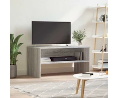 TV staliukas TV spintelė, pilka ąžuolo, 80x40x40cm, apdirbta mediena