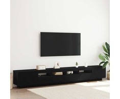 TV staliukas TV spintelių komplektas 3 pcs Juoda 260 x 35 x 40 cm