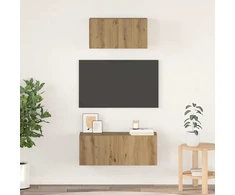 TV staliukas TV spintelių komplektas 2 vnt. Amatininkų ąžuolas