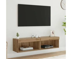 TV staliukas TV spintelių komplektas 2 vnt. Amatininkų ąžuolas