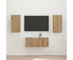 TV staliukas TV spintelių komplektas 2 pcs Amatininkų ąžuolas