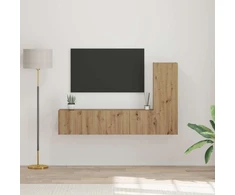 TV staliukas TV spintelių komplektas 3 vnt. Amatininkų ąžuolas